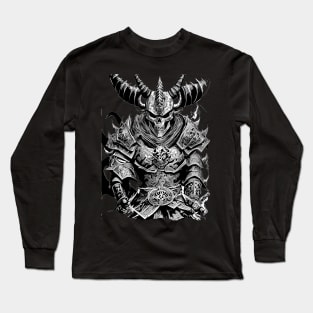 Demon Samurai warrior Long Sleeve T-Shirt